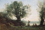 Jean-Baptiste-Camille Corot Orpheus Lamenting Eurydice France oil painting artist